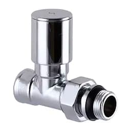 Кран вентильний прямий з американкою Solomon 1/2″ chrom 1875 з ущільнювачем 000015809