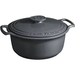 Кастрюля Emile Henry Sublime с крышкой керамическая 5 л серая (774760)