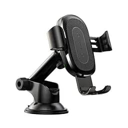 Автомобільний тримач холдер із БЗУ Baseus Wireless Fast Charger Gravity Car Mount