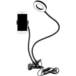 Кольцевая LED лампа AC Prof Led Ring с держателем для телефона на прищепке [75766]