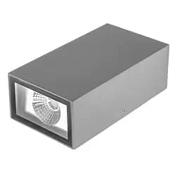 Підсвітка Brille LED фасадна IP65 AL-220/2х3W NW COB GY - мініатюра 4