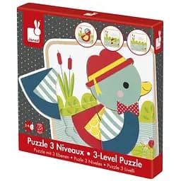 Пазл багатошаровий Janod Каченя J07030