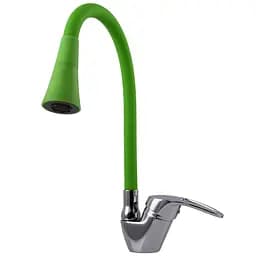 Змішувач для кухні Globus Lux Caprice GLCA-0203SK-G05 латунний з боковою ручкою для надійного використання та довговічності - мініатюра 4
