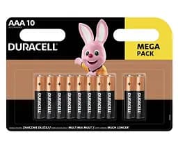 Лужні батарейки мізинчикові Duracell 1,5 V ААA LR03/MN2400, 10 шт. (5002509)
