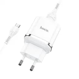 Адаптер сетевой HOCO Special FCP N3 1USB 18 W с Micro USB-кабелем белый