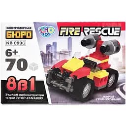 Детский конструктор Пожарная служба спасения Fire Rescue Limo Toy KB 099G 70 деталей
