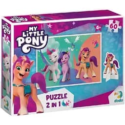 Дитячі Пазли My Little Pony Пригоди Санні, Піпп та Зіпп DoDo 200138 60 елементів, з фігуркою