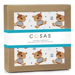 Пелюшки фланелеві Cosas Teddy Bear CS2 80х100 см, бежеві