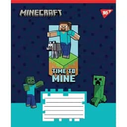 Зошит Yes Minecraft Walls А5, 24 аркуша в клітинку (767568)