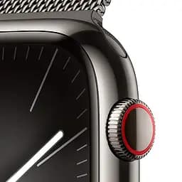 Смарт-годинник Apple Watch Series 9 GPS + Cellular 45mm Graphite Stainless Steel with Graphite Milanese Loop (MRMX3) [92677] - мініатюра 7