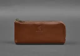 Кожаный портмоне-купюрник на молнии 14.0 светло-коричневый