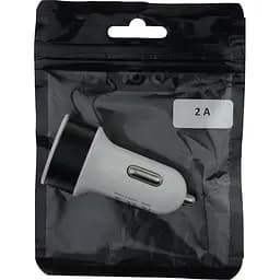 Автомобильное зарядное устройство TOTO TZZ-58 Car charger metal 2USB 2.1A Black