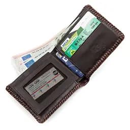 Портмоне CROCODILE LEATHER 18229 з натуральної шкіри крокодила Коричневе - мініатюра 3