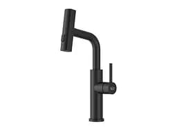 Cмеситель для кухни водопад с выдвижной лейкой черный Nett LB-35 Черный