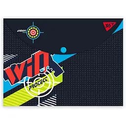 Папка-конверт Yes Blaster, A4, з кнопкою (492004)