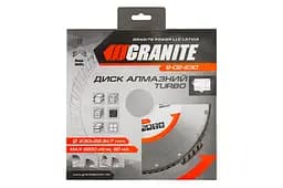 Диск відрізний алмазний MasterTool по бетону кераміці граніту Granite 230 мм турбо - мініатюра 2