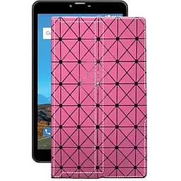 Чохол StatusCASE з екошкіри для планшету Bravis NB871 8 Рожевий ромб