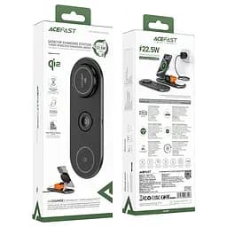 БЗП Acefast E19 Qi2 desktop 3-in-1 Black - мініатюра 3