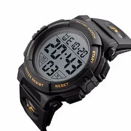 Чоловічий спортивний наручний годинник Skmei 1258 Золотистий - мініатюра 2