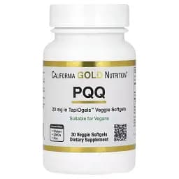 Пірролохінолінхінон California Gold Nutrition PQQ 30 вегетаріанських капсул