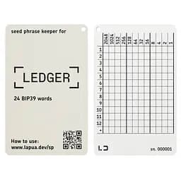 Мнемонічний планшет Lapua Seed phrase keeper for Ledger (LSPKL)