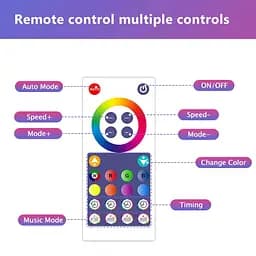 Настінний світильник Lines SAL-013B Bluetooth USB interface with app (6+1 pcs) White - мініатюра 8