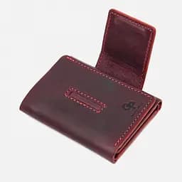 Шкіряне жіноче портмоне Grande Pelle 8х10х1 см acs0027537 - мініатюра 3