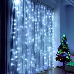 Світлодіодна гірлянда Штора 3х3м 400 LED Синій - мініатюра 4