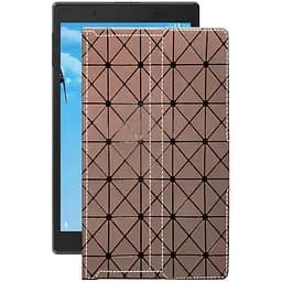 Чехол StatusCASE из экокожи для планшета Lenovo Tab 4 8 Plus Коричневый ромб