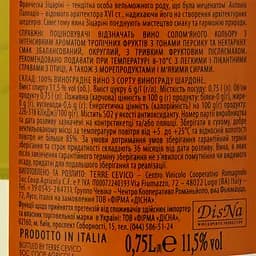 Вино Sizarini Chardonnay Rubicone IGT, біле, сухе, 0,75 л - мініатюра 3