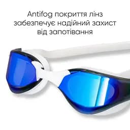 Окуляри для плавання Renvo Alat Pro Уні Anti-fog Білий Синій Чорний OSFM (2SG610-0304) - мініатюра 6