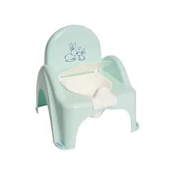 Горшок-стульчик Теga Зайчики, с музыкой, салатовый (PO-065-105)