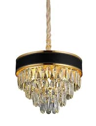 Люстра сучасна класична кришталева Levistella 756PR1008-4+1 GD