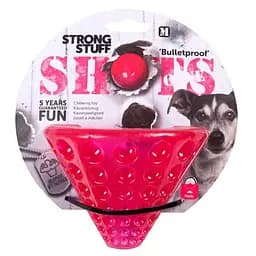 Flamingo Shots Cone фламинго шотс конус суперпрочная игрушка для собак резина плавающая 14х11 см