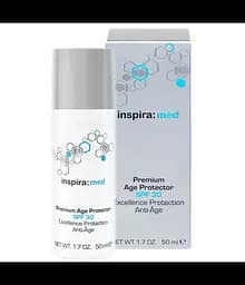 Антивіковий крем SPF30 anti-age Premium Age Protector Inspira Med 50 мл - мініатюра 2