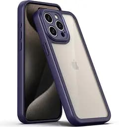 Чохол Epik TPU Transparent + Colour 1.5 мм для Apple iPhone 15 Pro Max 6.7 Purple
