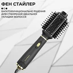 Подарунковий бокс фен-стайлер 1000 Вт з іонізацією + керамічний випрямляч + набір дорожніх косметичок ПВХ (2 шт.) CP2026-7 - мініатюра 2