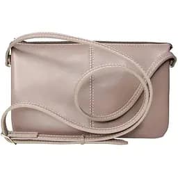 Женский клатч Grande Pelle с ремешком через плече фрез 26х17х6 см acs0032214