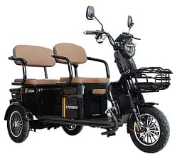 Електроскутер Триколісний 4-місний Crosser TR-4 VAGON (1000W, 72V,24Ah) Чорний