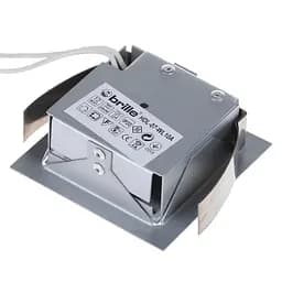 Світильник Brille меблевий точковий квадрат HDL-07-втL10A SILVER G4 20W 12V - мініатюра 3