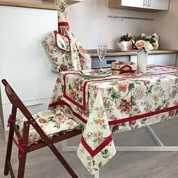Скатертина з кантом Прованс Глорія Троянда 180х136 см (14648)