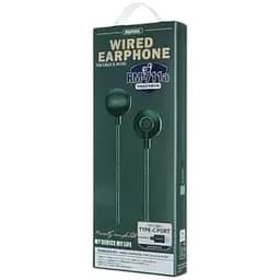 Навушники провідні Remax TYPE-C Wired Earphone for Music & Call RM-711a чорні - мініатюра 4