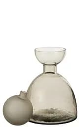 Графін J-line скляний сірого кольору з кришкою 2 л (53400) - мініатюра 3