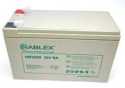Акумулятор свинцево-кислотний Rablex RB1209 акумуляторна батарея 12V-9A 9000мah - мініатюра 2