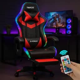 Крісло геймерське Hanert G-Force + RGB з підсвічуванням Red - мініатюра 4