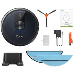Робот-пилосос Kyvol Cybovac L30 Lidar 210 ml+210 ml 2600 mA 2500 pa Google Assistant Amazon Alexa - мініатюра 4