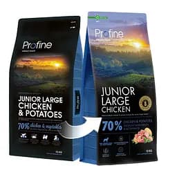 Корм сухий Profine Junior Large Chicken and Potatoes для цуценят і юніорів великих порід, з куркою і картоплею - мініатюра 6