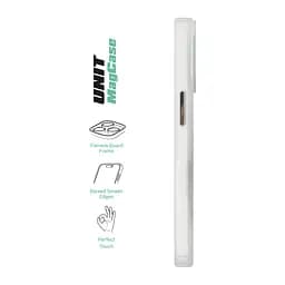 Чехол Apple iPhone 16, Unit MagSafe, белый, прозрачный, магсейф, противоударный, магнитный, панель-накладка с поддержкой MagSafe, с поддержкой беспроводной зарядки, TPU+PC, защита всего корпуса, ударопрочный, ArmorStandart (ARM78705) - мініатюра 3