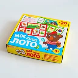  Гра настільна розвиваюча моє перше лото вивчаємо тварин ранок