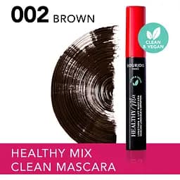 Туш для вій Bourjois Healthy Mix Подовження та підняття, відтінок 002 (Brown), 7 мл - мініатюра 3